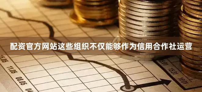 配资官方网站这些组织不仅能够作为信用合作社运营